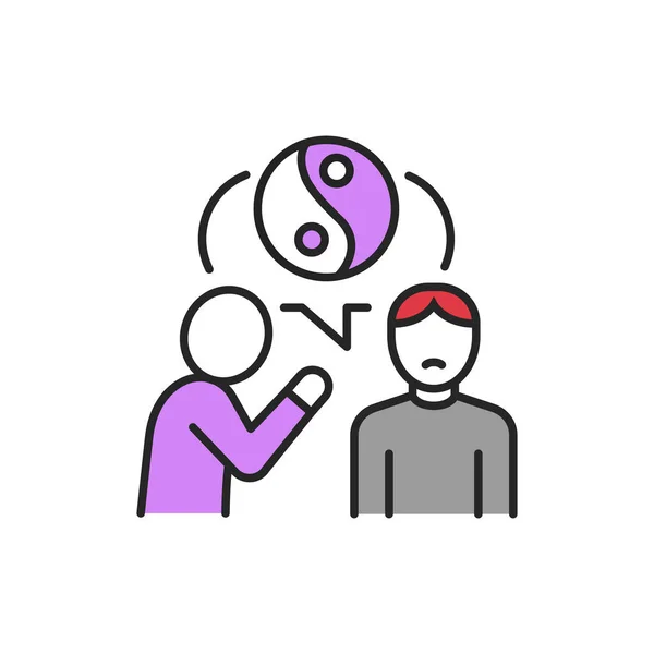 Nefret Çizgisi Renk Simgesi Web Sayfası Mobil Uygulama Düğme Logo — Stok Vektör