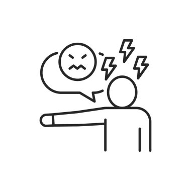 Hatred line color icon. Sign for web page, mobile app