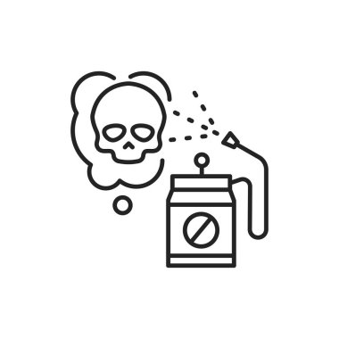 Böcek ilacı renk çizgisi ikonu. Web sayfası, mobil uygulama, tanıtım için resim grafiği.