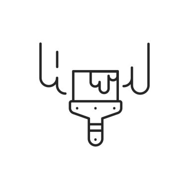 Alçıpan alçıpan renk çizgisi simgesi. Web sayfası için piktogram, mobil uygulama, tanıtım. Düzenlenebilir vuruş.