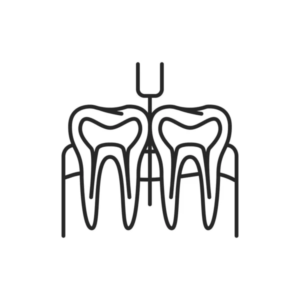 Zahnanästhesie Farbe Linie Symbol Piktogramm Für Webseite Mobile App Promo — Stockvektor
