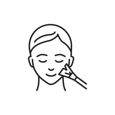 Göz farı renk çizgisi simgesi uygula. Web sayfası, mobil uygulama, düğme, logo için imzala