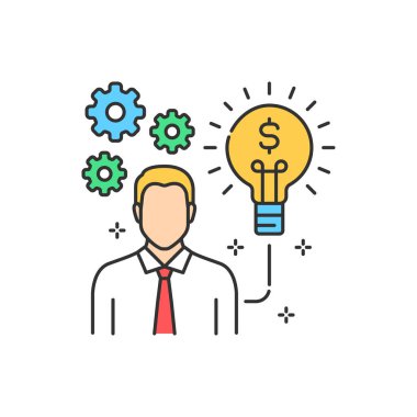 Kurucu renk çizgisi simgesi. Kitle fonlaması. Web sayfasını imzala, uygulama. UI UX GUI tasarım elemanı. Düzenlenebilir vuruş