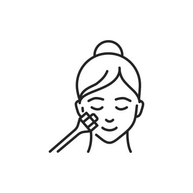 Mezoscooter yüz renk çizgisi simgesi. Web sayfası, mobil uygulama, tanıtım için resim grafiği.