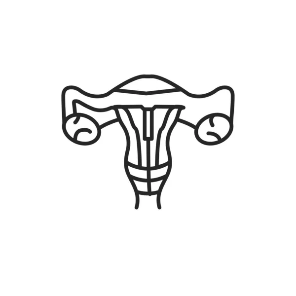 Icono de línea negra en espiral anticonceptiva. Dispositivo intrauterino. Control de natalidad. DIU de cobre. Señal de seguridad sexual. Pictograma para página web, aplicación móvil. UI UX elemento de diseño de interfaz gráfica. Carrera editable — Vector de stock