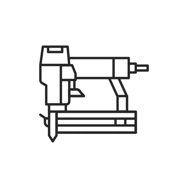 Icône Électrique Ligne Couleur Pistolet Ongles Pictogramme Pour Page Web — Image vectorielle