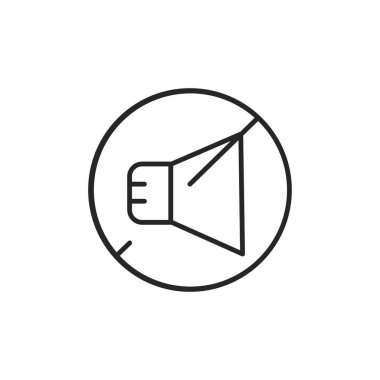 Ses çizgisi simgesi yok. Web sayfası, mobil uygulama, tanıtım için resim grafiği.