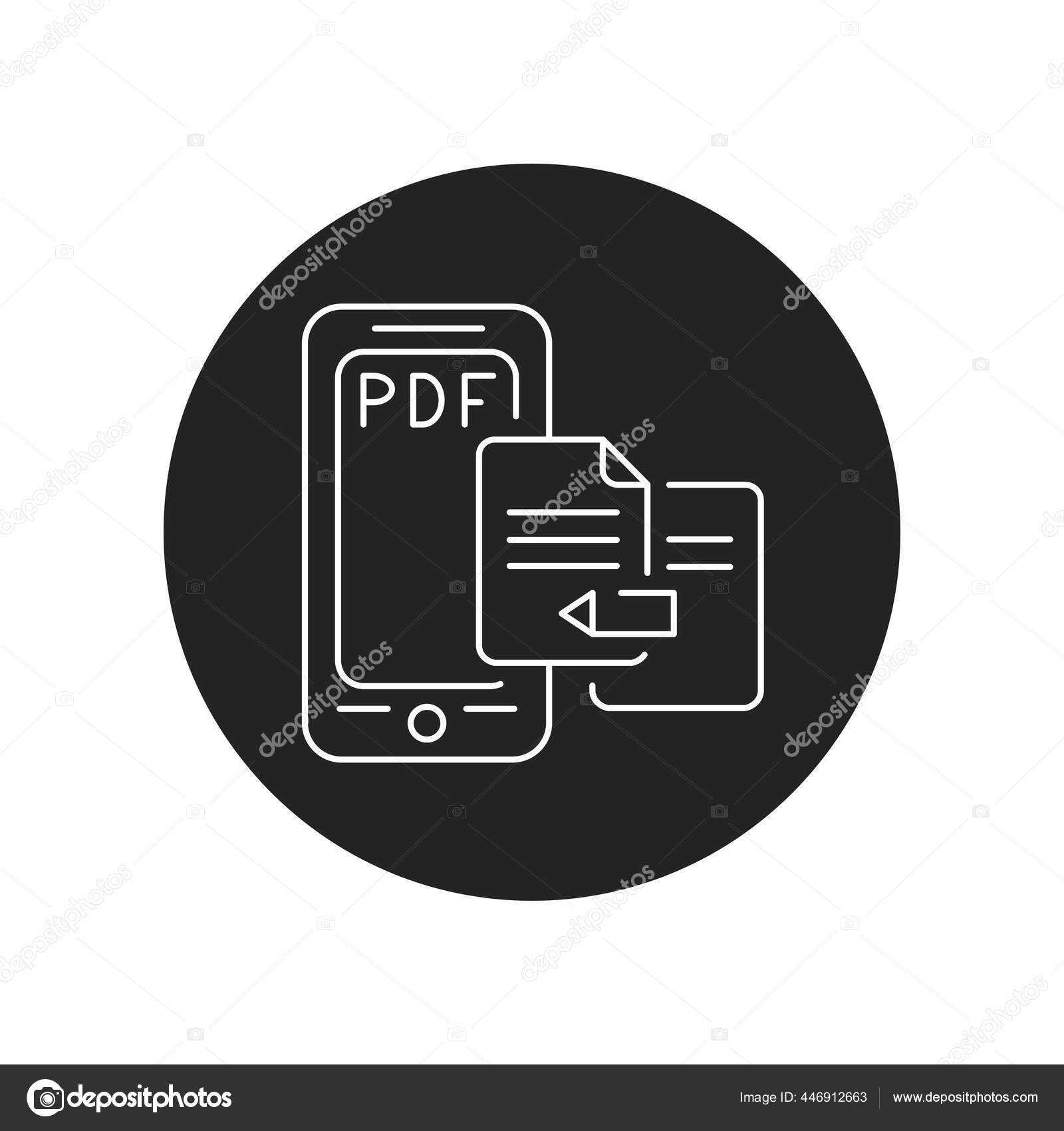 Редактор Мобильных Приложений Иконке Смартфона Черный Глиф.