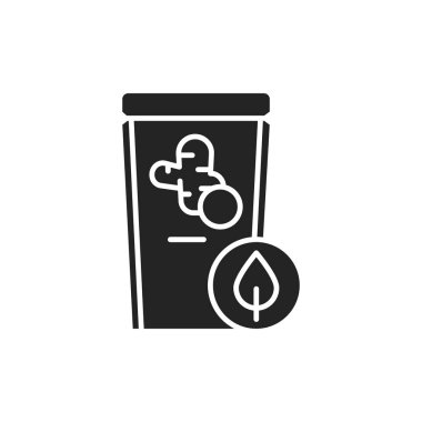 Organik zerdeçal renk çizgisi simgesi. Web sayfası için piktogram, mobil uygulama, tanıtım. UI UX GUI tasarım elemanı. Düzenlenebilir vuruş.