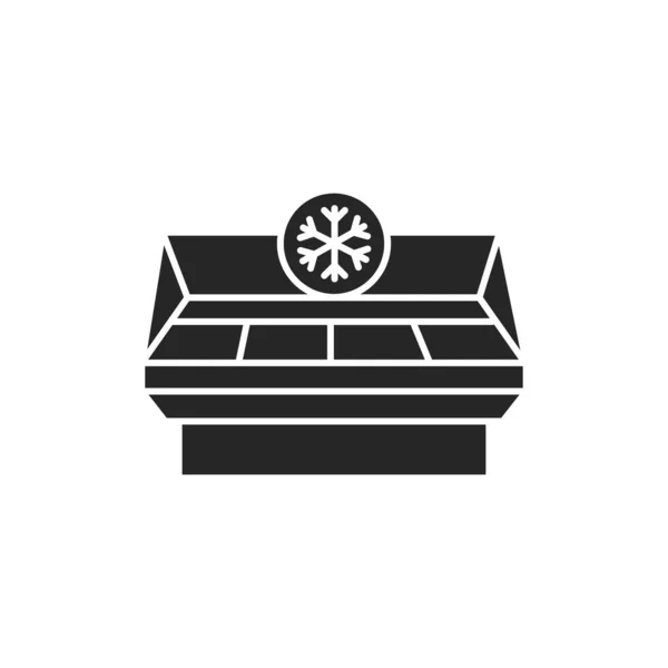 Значок Холодного Цвета Холодильника Бытовое Оборудование Пиктограмма Веб Страницы Мобильного — стоковый вектор