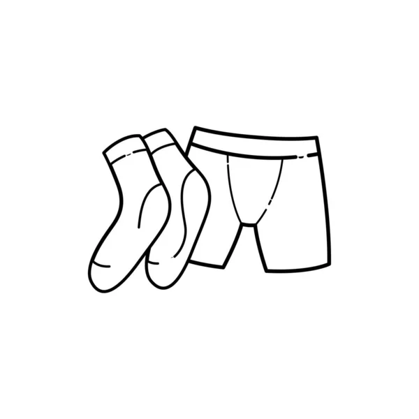 Thermo Underwear Olor Line Icon Pictogram Web Page Mobile App — стоковий вектор