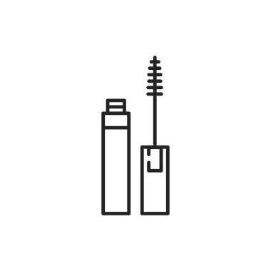 Mascara renk çizgisi simgesi. Web sayfası, mobil uygulama, tanıtım için resim grafiği.