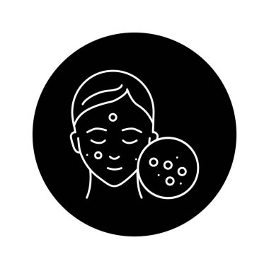 Mekanik yüz temizleme renk çizgisi simgesi. Cilt bakımı. SPA, kozmetik prosedürleri. Web sayfası için piktogram, mobil uygulama, tanıtım. UI UX GUI tasarım elemanı. Düzenlenebilir vuruş.