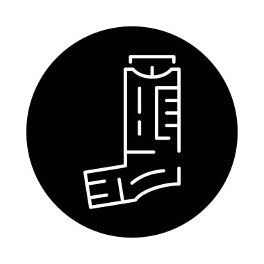 Gırtlak spreyi renk çizgisi simgesi. Web sayfası, mobil uygulama, düğme, logo için imza. Düzenlenebilir vuruş.