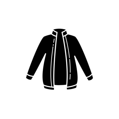 Termo ceket renk çizgisi simgesi. Web sayfası için piktogram, mobil uygulama, tanıtım. UI UX GUI tasarım elemanı. Düzenlenebilir vuruş.