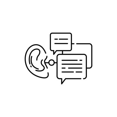 Dedikodular renk çizgisi ikonu. Web sayfası için piktogram, mobil uygulama, tanıtım. UI UX GUI tasarım elemanı. Düzenlenebilir vuruş.