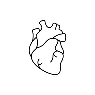 İnsan organı renk çizgisi simgesi. Web sayfası için piktogram, mobil uygulama, tanıtım. UI UX GUI tasarım elemanı. Düzenlenebilir vuruş.