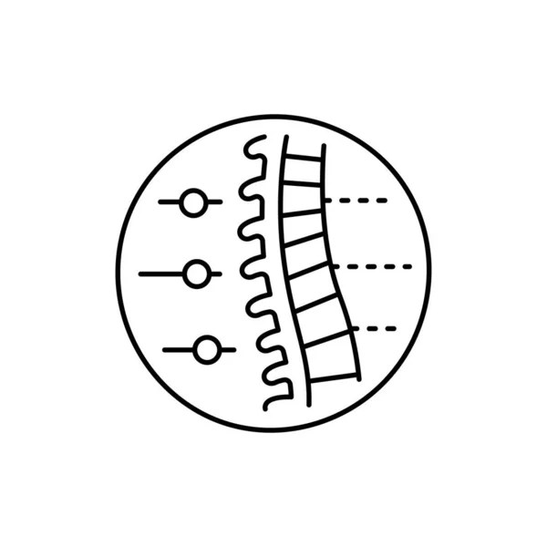 Icono de línea de color ortopédica. Pictograma para página web, aplicación móvil — Archivo Imágenes Vectoriales