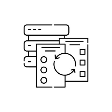 Veri doğrulama renk çizgisi simgesi. Kimlik ve kimlik doğrulama. Web sayfası için piktogram, mobil uygulama, tanıtım. UI UX GUI tasarım elemanı. Düzenlenebilir vuruş.