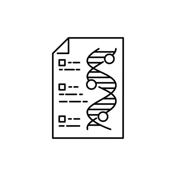 Genetik Farblinien Symbol Piktogramm Für Webseite Mobile App Promo Gui — Stockvektor