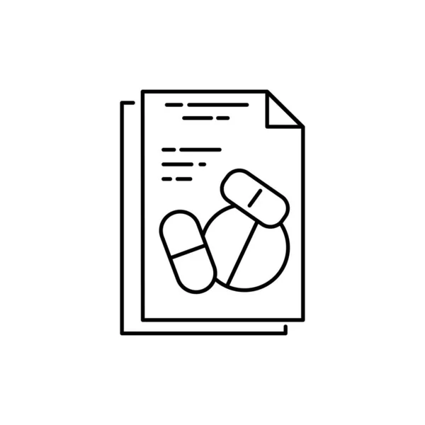 Pharmakologie Farblinien Symbol Piktogramm Für Webseite Mobile App Promo Gui — Stockvektor