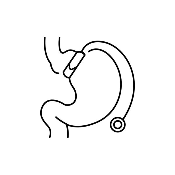 Gastric Lap Band Olor Lijn Pictogram Pictogram Voor Webpagina Mobiele — Stockvector