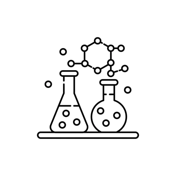 Иконка Красной Линии Химии Пиктограмма Веб Страницы Мобильного Приложения Промо — стоковый вектор