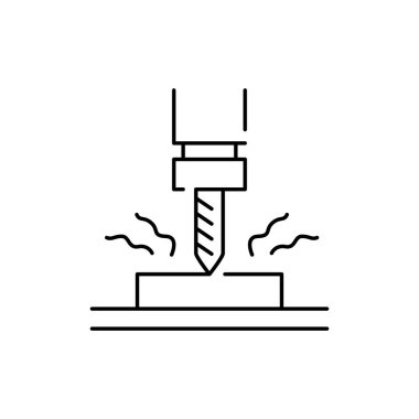 Renk çizgisi simgesi deliniyor. Web sayfası için piktogram, mobil uygulama, tanıtım. UI UX GUI tasarım elemanı. Düzenlenebilir vuruş.