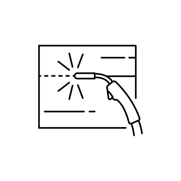 Icono Línea Soldadura Color Pictograma Para Página Web Aplicación Móvil — Archivo Imágenes Vectoriales