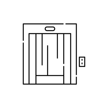 Renk çizgisi simgesini kaldır. Engelli. İzole vektör elementi. Web sayfası, mobil uygulama, tanıtım için resim çizelgesi