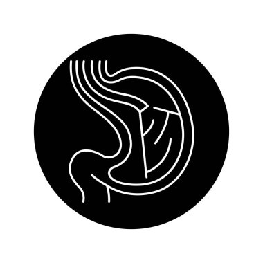 Endoskopi renkli çizgi simgesi. Web sayfası için piktogram, mobil uygulama, tanıtım. UI UX GUI tasarım elemanı. Düzenlenebilir vuruş.