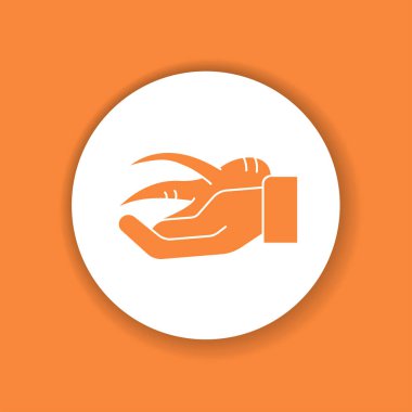 El ele tutuşan Kore kuru ginseng kökü. Sağlık hizmetleri. Asya 'dan alternatif tıp. Web sayfası, mobil uygulama, düğme, logo için imzala.