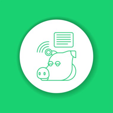 Sistem domuzcuğu sensörlerin yardımıyla izliyor. Akıllı tarım siyah renk ikonu. Kontrol ediyorum. Hayvan yetiştiriciliği. Tarımsal IOT. Web sayfasını imzala, uygulama. UI UX GUI tasarım elemanı. Düzenlenebilir vuruş