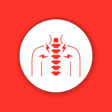 Göğüs eklem iltihabı renk simgesi. İltihaplı eklem. Web sayfası, mobil uygulama, düğme, logo için imza. Düzenlenebilir vuruş.