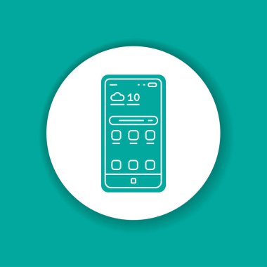 Mobil aygıtlar renk simgesi. Web sayfası için piktogram, mobil uygulama, tanıtım. UI UX GUI tasarım elemanı. Düzenlenebilir vuruş.