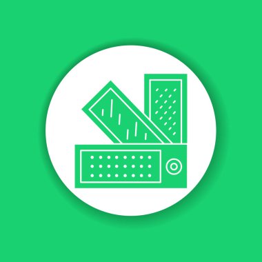 Fabric samples palette color glyph icon. Pictogram for web page