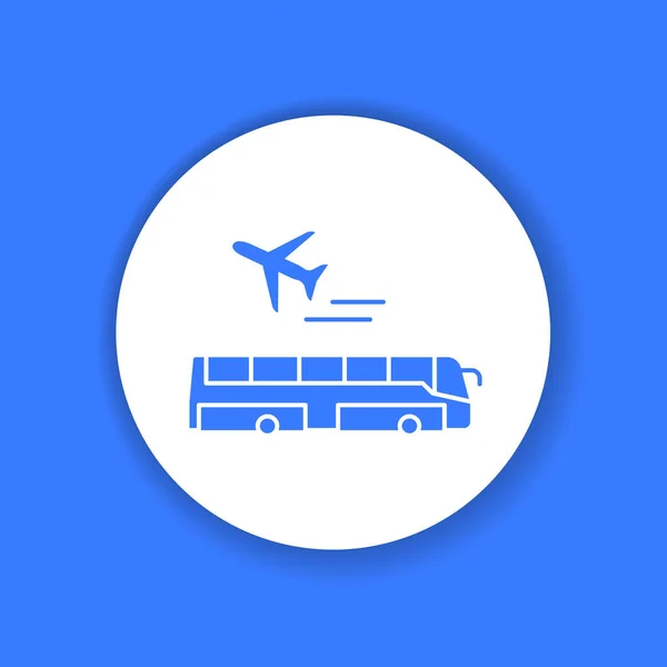 Passengers are sitting in the seats on the plane color glyph icon. Pictogram for web page, mobile app, promo. UI UX GUI design element. — Stock Vector