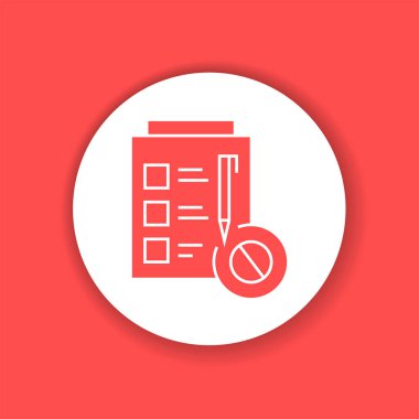 Dilekçe sembolü renk simgesi. Protesto ve oylama. Web sayfası, mobil uygulama, tanıtım için resim grafiği.