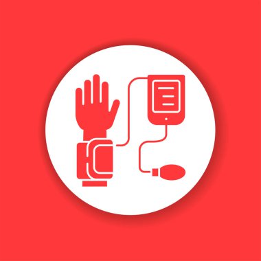 Kan nakli renk kabartma simgesi. Bağış, bağış konsepti. İnternet için piktogram, mobil uygulama, tanıtım. UI UX tasarım elemanı. Düzenlenebilir vuruş.