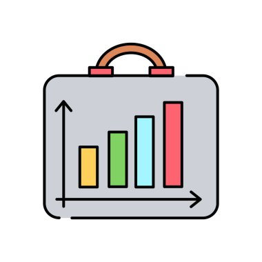 Düzgün iş ve ekonomik büyüme renk çizgisi simgesi. Kurumsal sosyal sorumluluk. Sürdürülebilir Kalkınma Hedefleri. SDG işareti. Reklam, web, mobil uygulama için piktogram. UI UX tasarım elemanı. Düzenlenebilir vuruş