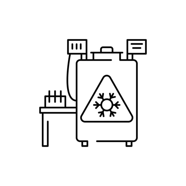 Cryopreservation Olor Lijn Pictogram Instandhouding Van Embryo Pictogram Voor Webpagina — Stockvector