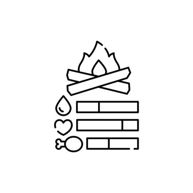 Korku oyununda hayatta kalmak için renk çizgisi simgesi. Bilgisayar oyunları türleri. Web sayfası için piktogram, mobil uygulama, tanıtım. UI UX GUI tasarım elemanı. Düzenlenebilir vuruş.