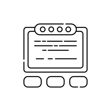 Bilgi yarışması renk çizgisi simgesi. Bilgisayar oyunları türleri. Web sayfası için piktogram, mobil uygulama, tanıtım. UI UX GUI tasarım elemanı. Düzenlenebilir vuruş.