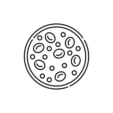 Kan şekeri renk ikonu. Diyabet. Yapısal kimyasal formül kavramı. Vejetaryen yaşam tarzı. Düzenlenebilir vuruş.