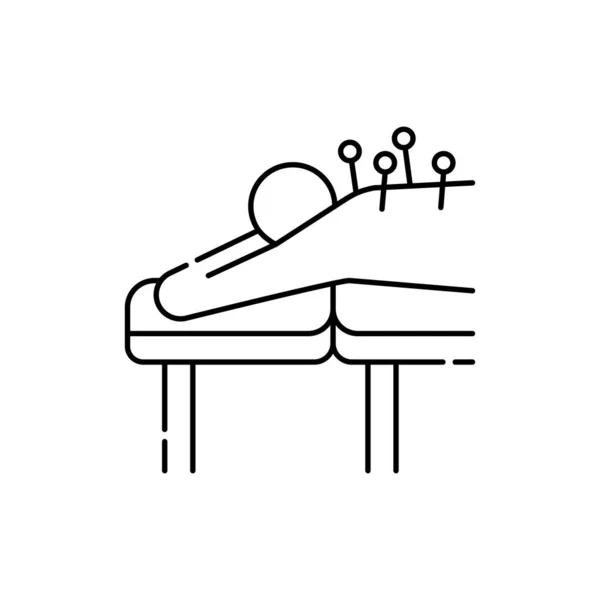 Akupunktur Olor Line Symbol Piktogramm Für Webseite Mobile App Promo — Stockvektor