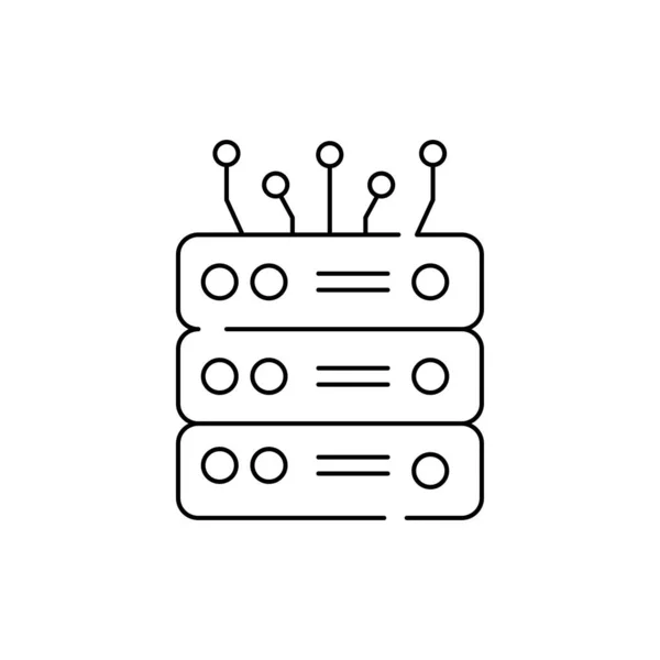 Ikona Barevného Řádku Znaku Databáze Počáteční Veřejná Nabídka Piktogram Pro — Stockový vektor