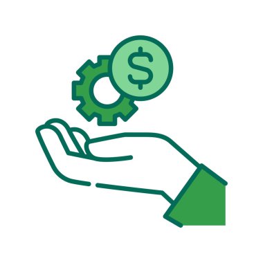 Kaynak kaynakları renk çizgisi simgesi. Web sayfası için resim grafiği