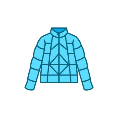 Ceket rengi çizgisi simgesi. Web sayfası için piktogram, mobil uygulama, tanıtım. UI UX GUI tasarım elemanı. Düzenlenebilir vuruş.