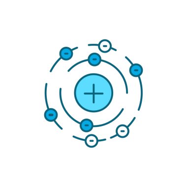 Hava formülü fizik renk çizgisi simgesi. Web sayfası, mobil uygulama, düğme, logo için imza. Düzenlenebilir vuruş.