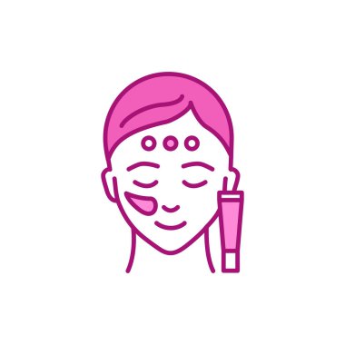 Ton taban renk simgesi. Web sayfası, mobil uygulama, düğme, logo için imzala